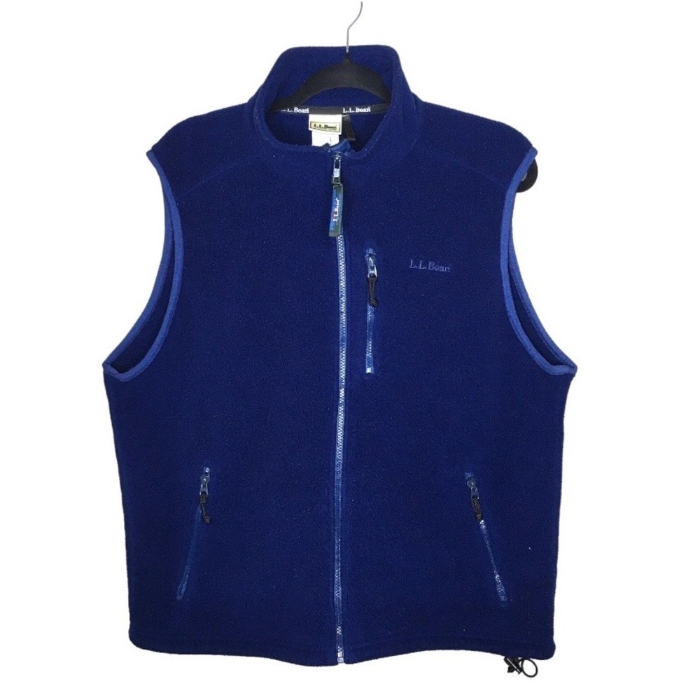 Vintage L.L. Bean Men’s Fleece Full Zip Vest‎ Synchilla Blue